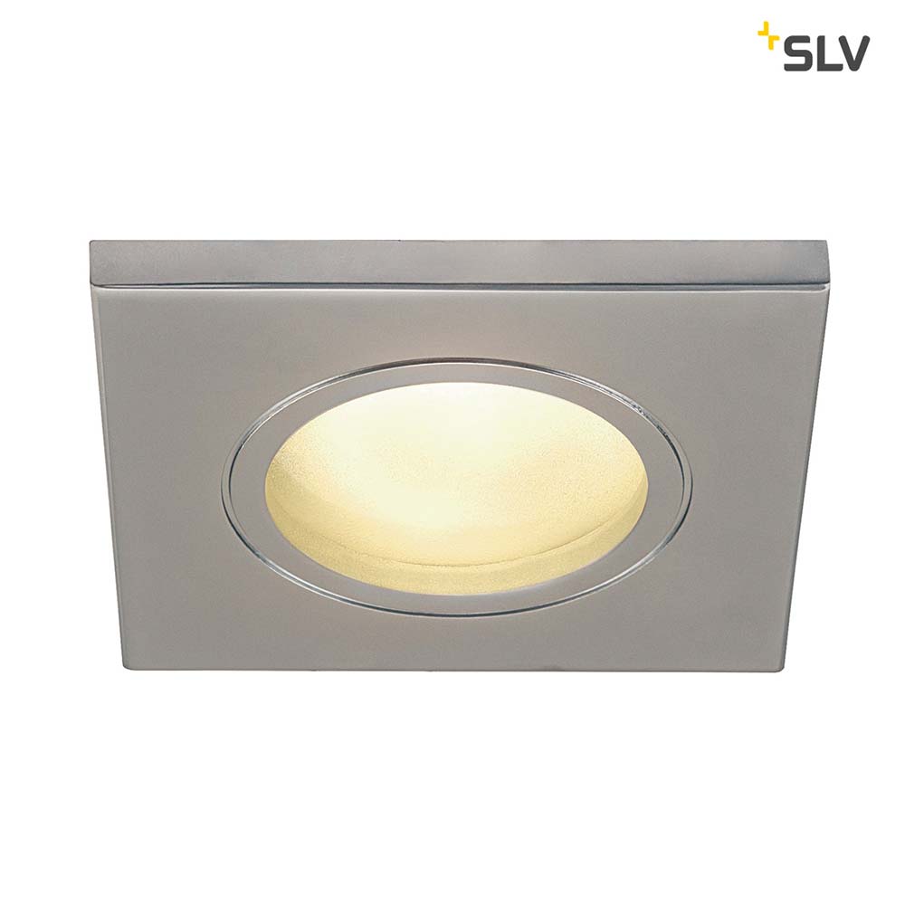 S.Luce SLV Dolix Out Einbaustrahler 230V IP65 Eckig Chrom Matt