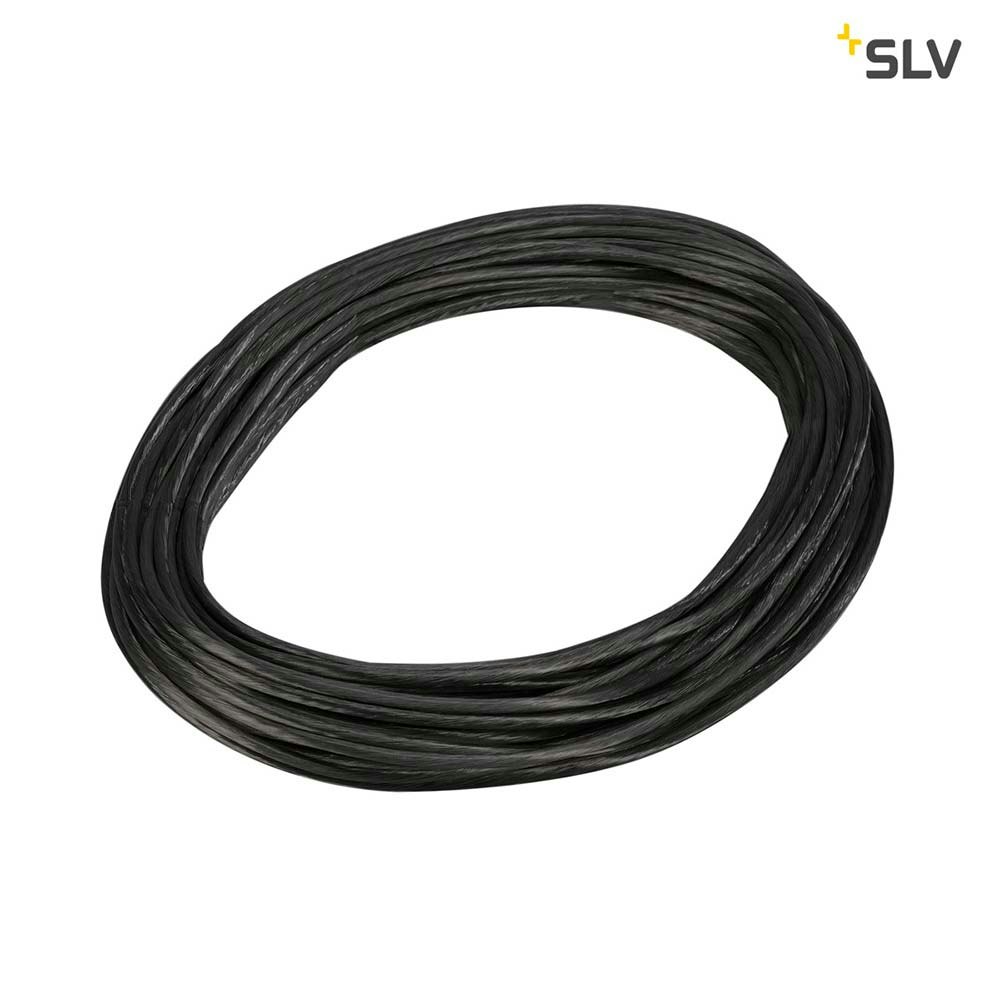 SLV 12V-Seil für Tenseo 12V-Seilsystem Schwarz 6mm² 20m 