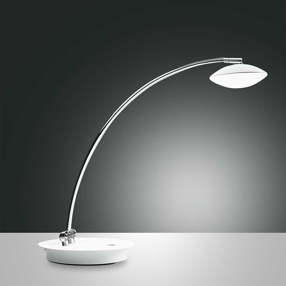 S.Luce Fabas Luce LED Tischleuchte Hale Ø 18cm