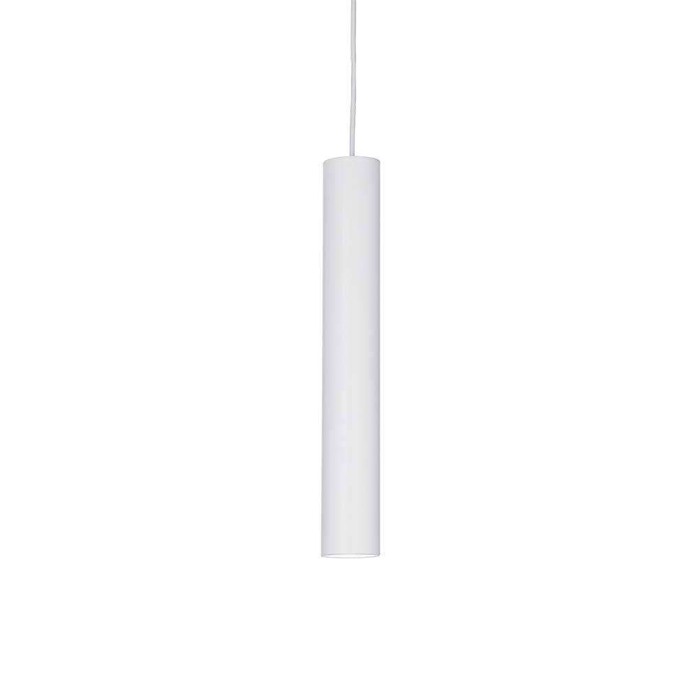 S.Luce Ideal Lux LED Hängelampe Tube Klein Weiß