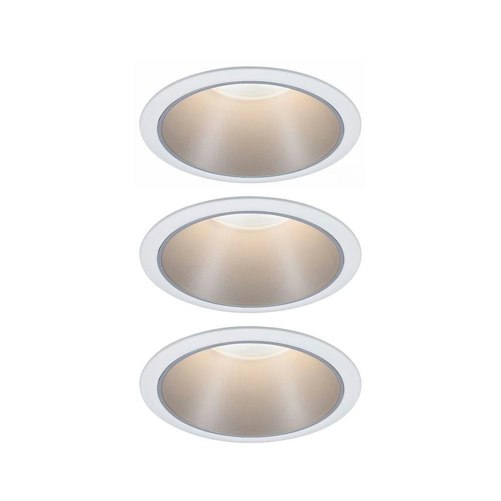 LED Einbauleuchte Cole LED Basis-Set Warmweiß Silber thumbnail 1