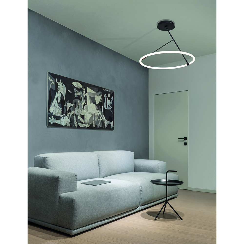 S.Luce Nova Luce Janus LED Deckenleuchte Schwarz