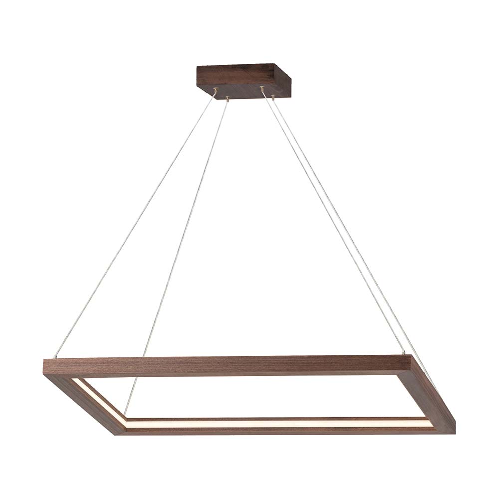 S.Luce LED Pendelleuchte Legno 2940lm Nuss