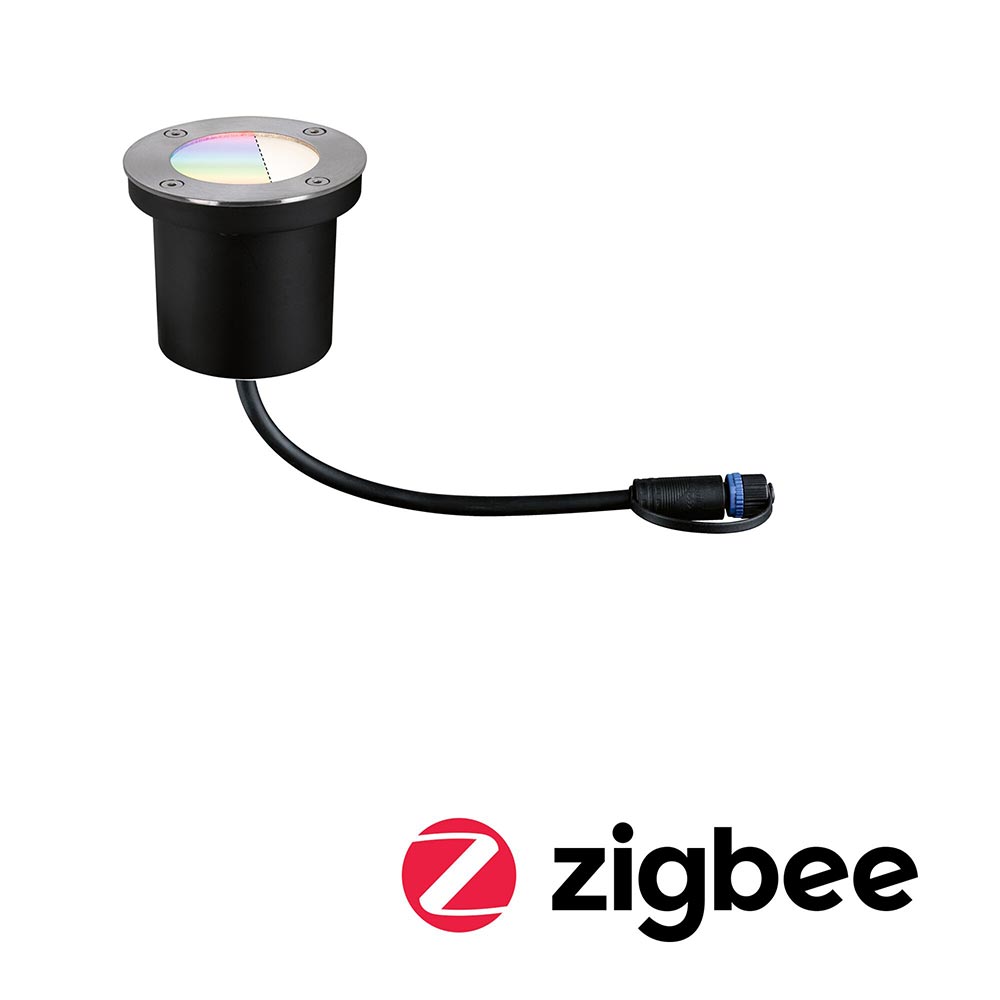 S.Luce Plug & Shine LED Bodeneinbauleuchte Smart Home Zigbee RGBW IP65