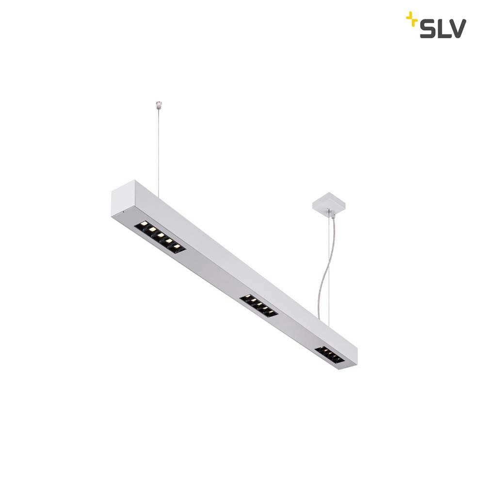 SLV Q-Line LED Pendelleuchte 1m Silber 4000K thumbnail 3