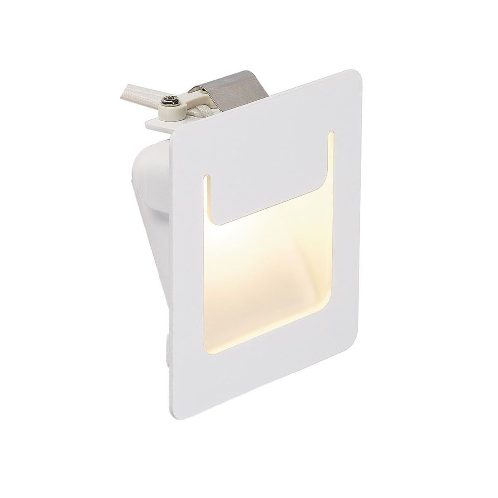 S.Luce SLV Downunder PUR Einbauleuchte eckig Weiß 3,5W LED Warmweiß 80x80mm