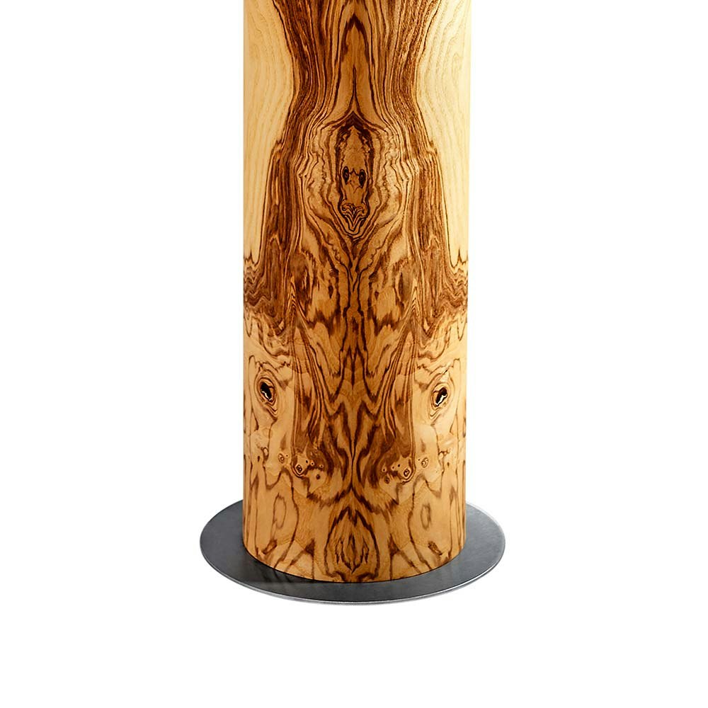 LED Holz-Stehleuchte Lucerna 160cm Olivesche Maser zoom thumbnail 2
