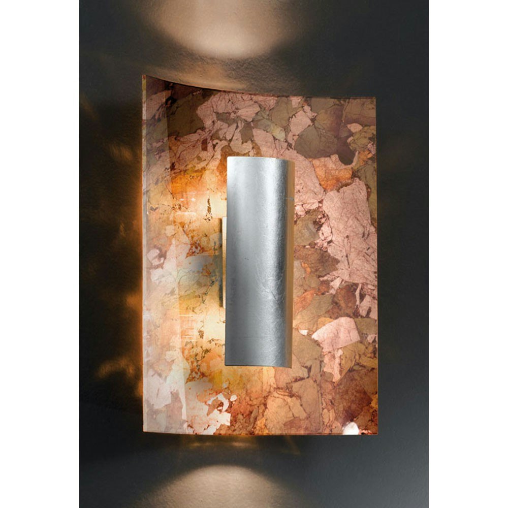 Aura Herbst Wand- & Deckenleuchte 2-flammig Silber 30cm 