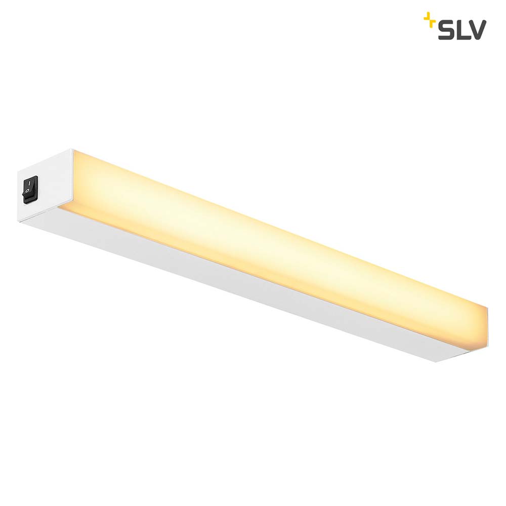 S.Luce SLV Sight LED Wand- & Deckenleuchte mit Schalter Weiß