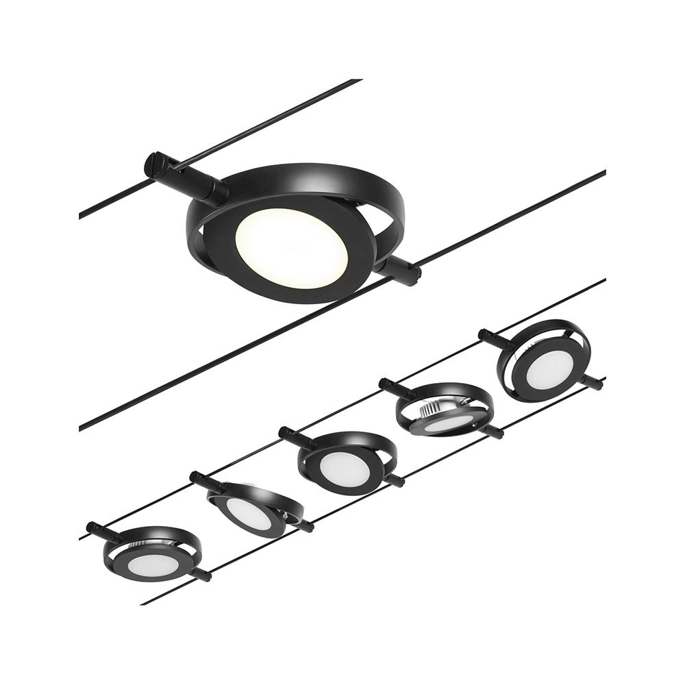 CorDuo système de câble LED Round Mac kit de base noir, chrome 1