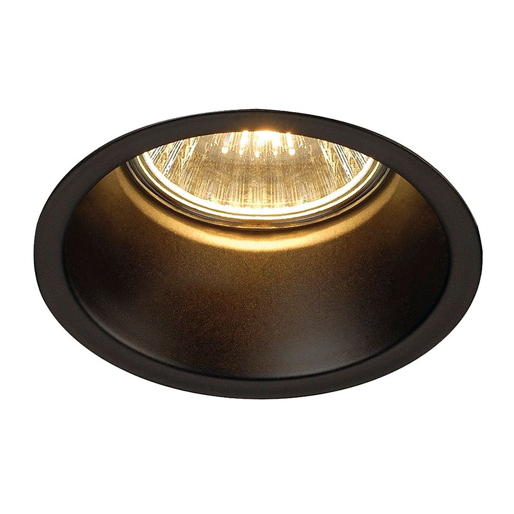 S.Luce SLV Horn GU10 Downlight rund Schwarz max. 50W