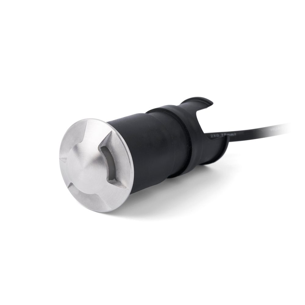 S.Luce LED Bodenleuchte KANE-3 IP67 Nickel-Matt