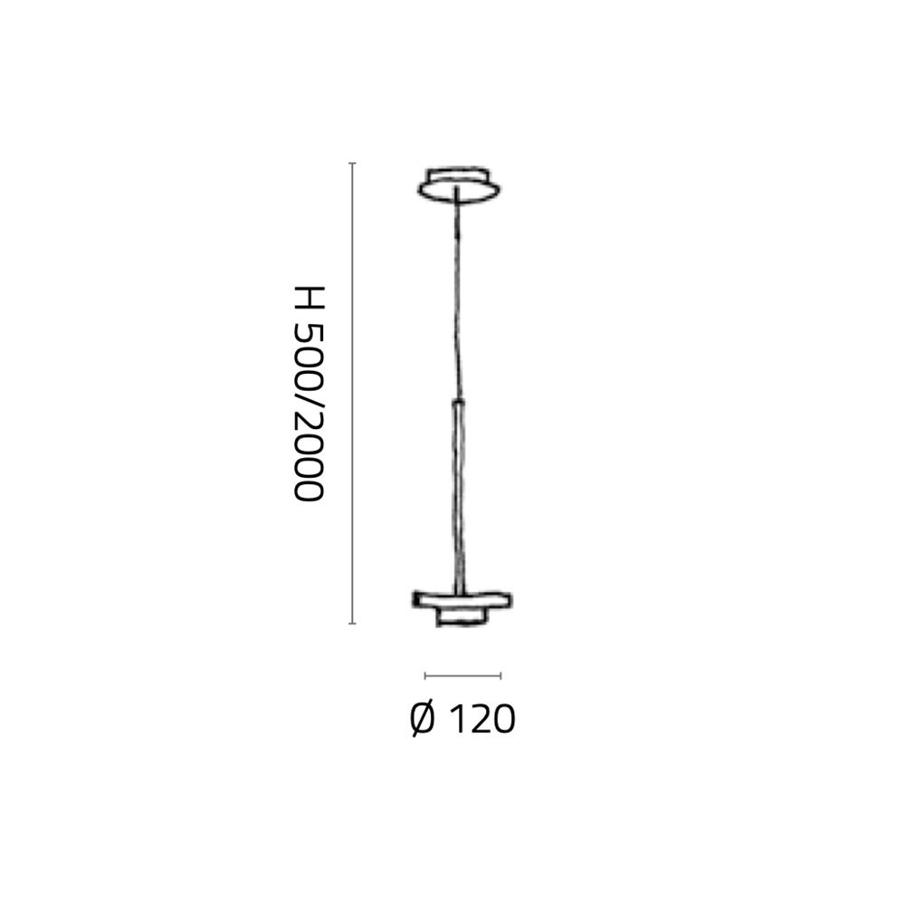 Fisionarte Desideria LED-Abhängung Metallstab (ohne Glas) zoom thumbnail 1