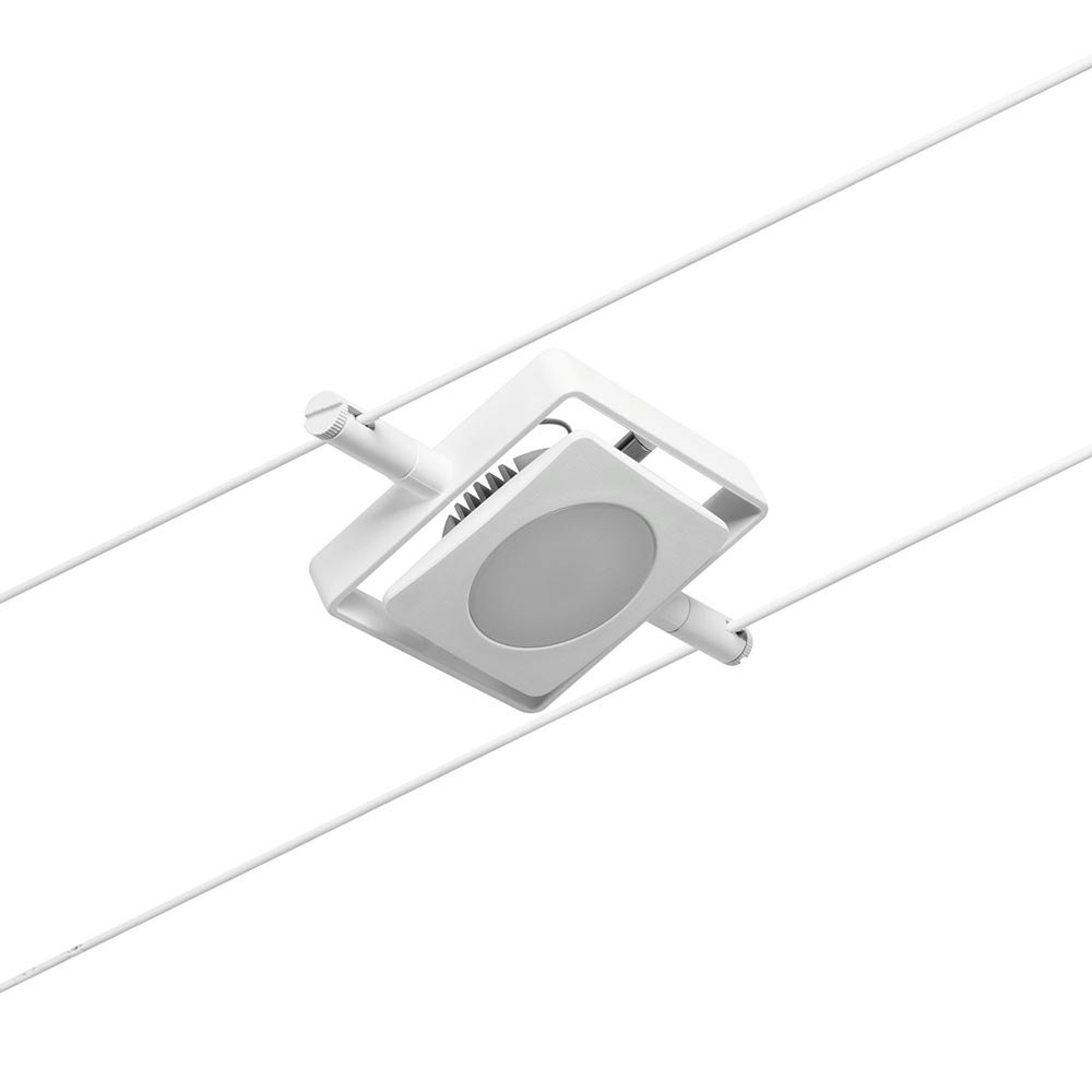 CorDuo LED Seilsystem Mac Einzelspot Weiß-Matt, Chrom thumbnail 4
