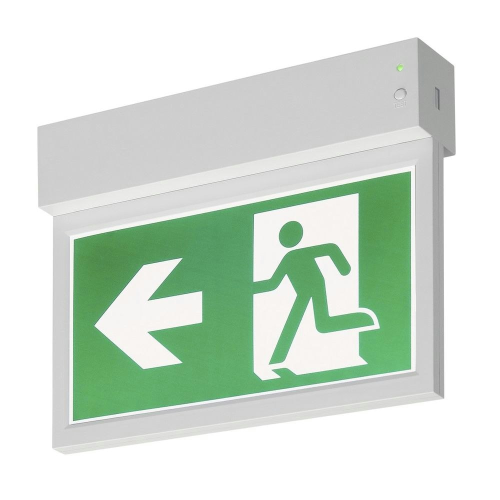 SLV P-Light Emergency Exit Sign Wand- & Deckenlampe Weiß thumbnail 2