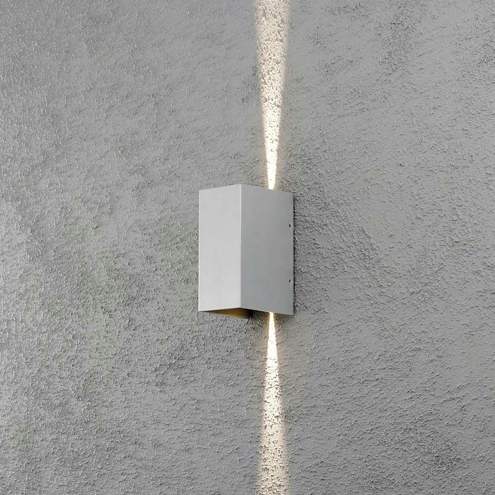 Cremona LED Außen-Wandleuchte individuell verstellbarer Lichtaustritt Grau, klares Acrylglas thumbnail 4