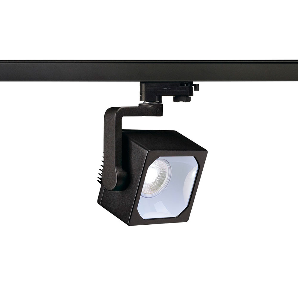 S.Luce SLV Euro Cube LED Spot 60° inkl. 3P.-Adapter 4000K CRI90 Schwarz