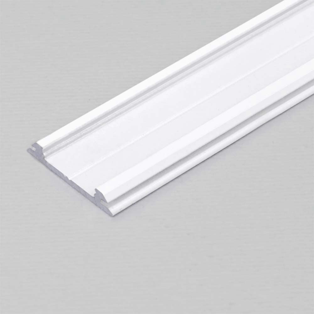 Aufbau-Biegeprofil 200cm Weiß ohne Abdeckung für LED-Strips thumbnail 1