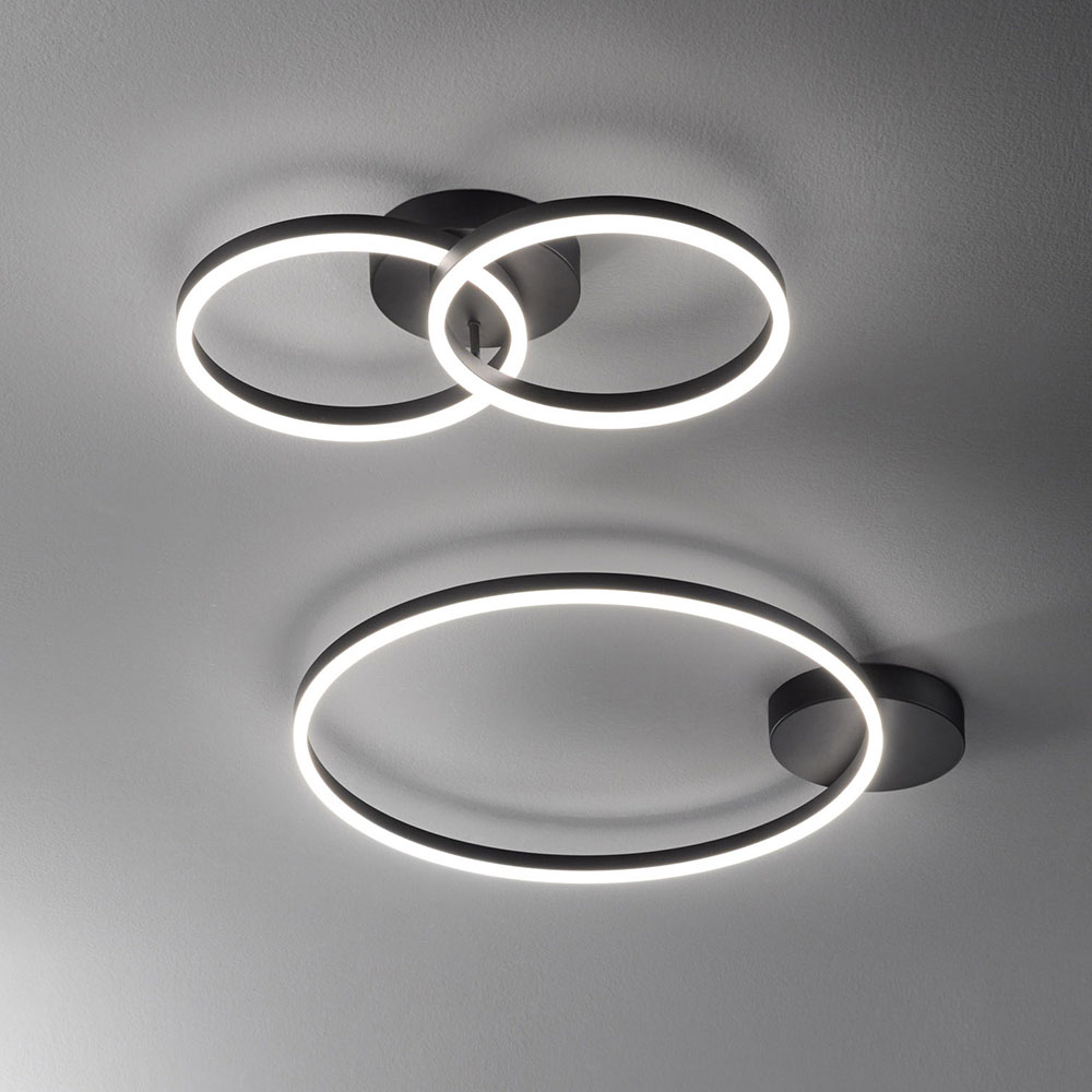 S.Luce Fabas Luce Giotto LED Deckenleuchte Ø 60cm Metall