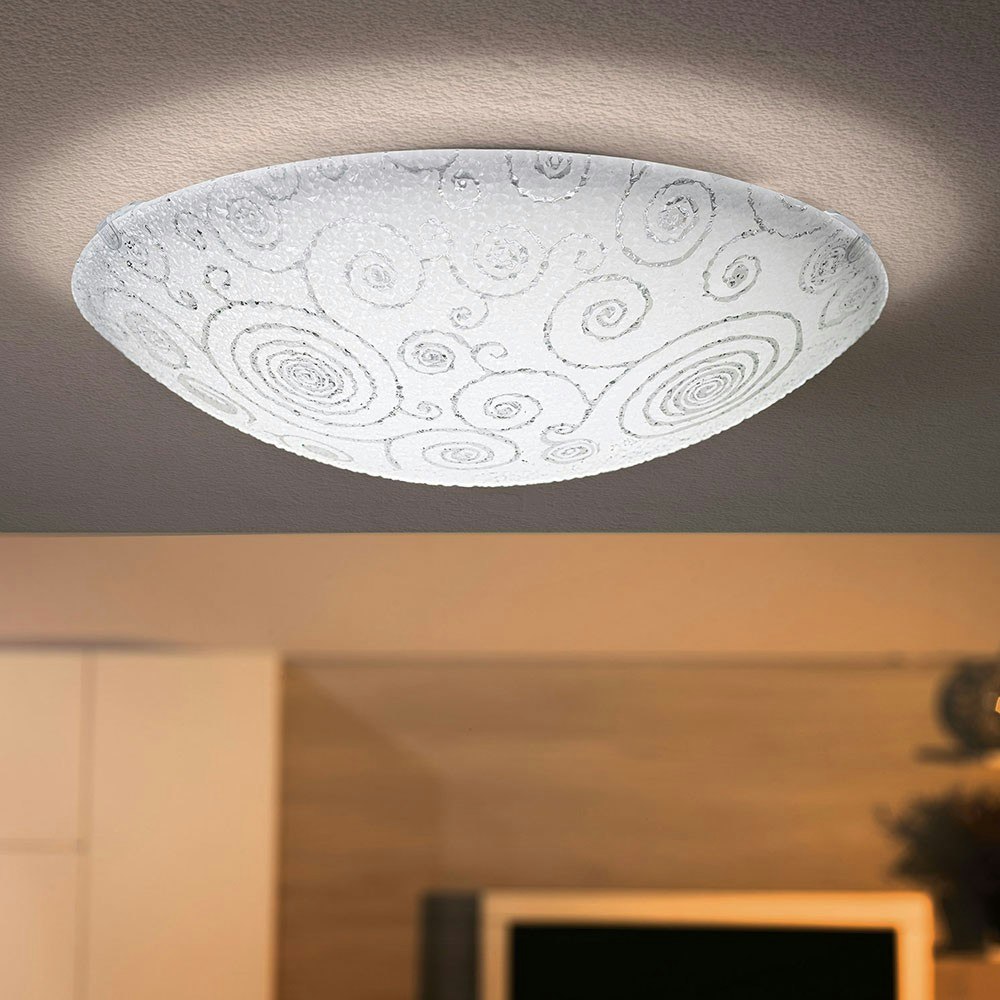 Riconto LED Wand- & Deckenleuchte Ø 39,5cm Weiß, Klar 1