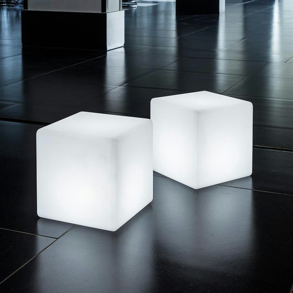 Akku LED Würfel Cube 35cm mit App-Steuerung zoom thumbnail 1