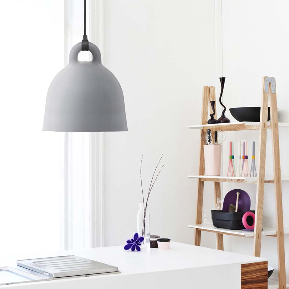 S.Luce Pendelleuchte Bell M Ø 42cm Grau