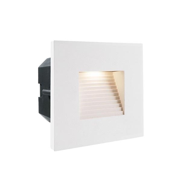Abdeckung Eckig Weiß für LED-Einbauleuchte Steps Outdoor 1