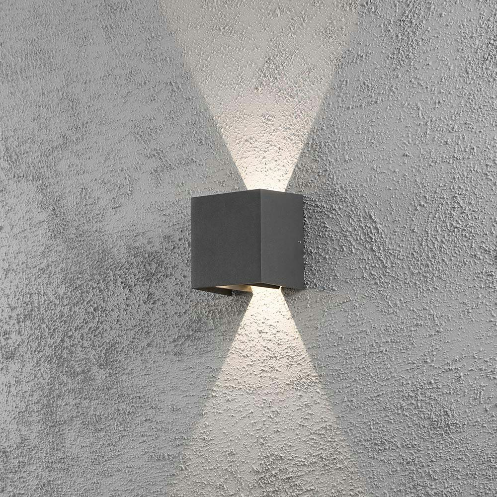 LED Außen-Wandleuchte Cremona individuell verstellbarer Lichtaustritt Anthrazit zoom thumbnail 3