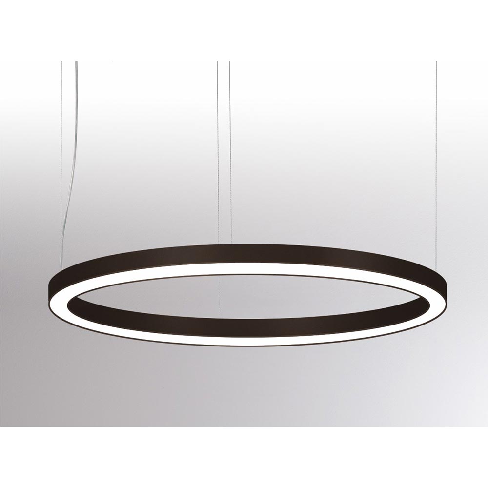 S.Luce Molto Luce Rinq LED Ring-Hängeleuchte Ø 300cm Schwarz DALI Dimmbar