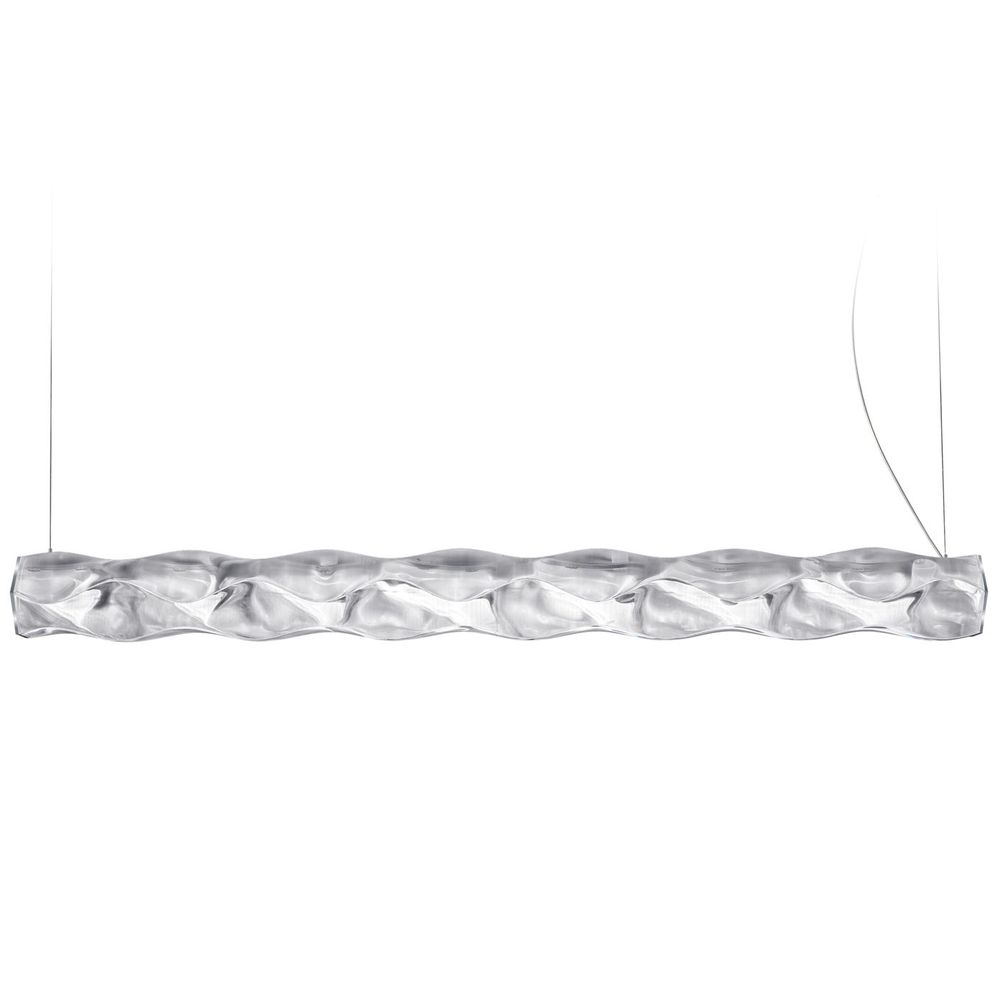 S.Luce Slamp LED-Pendelleuchte Hugo aus Lentiflex-Kunststoff horizontal