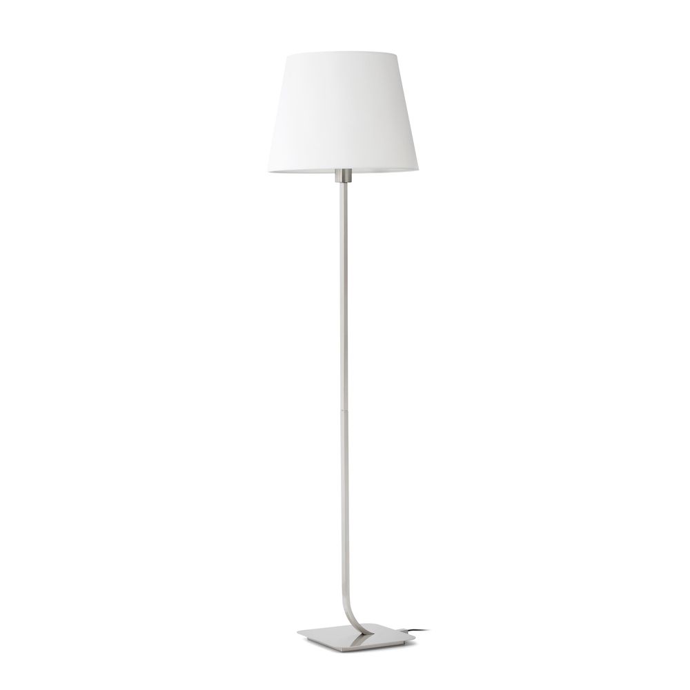 S.Luce Stehlampe ESSENTIAL Nickel, Weiß